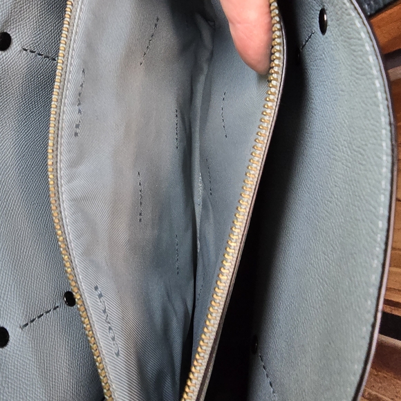 Coach Forest Green Tote with Scarf and Horse Charm - Picture 13 of 13